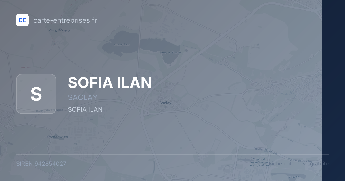 SOFIA ILAN — 942854027 — fiche entreprise