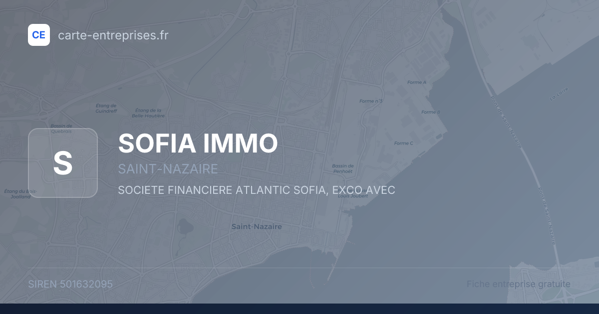 SOFIA IMMO — 501632095 — fiche entreprise