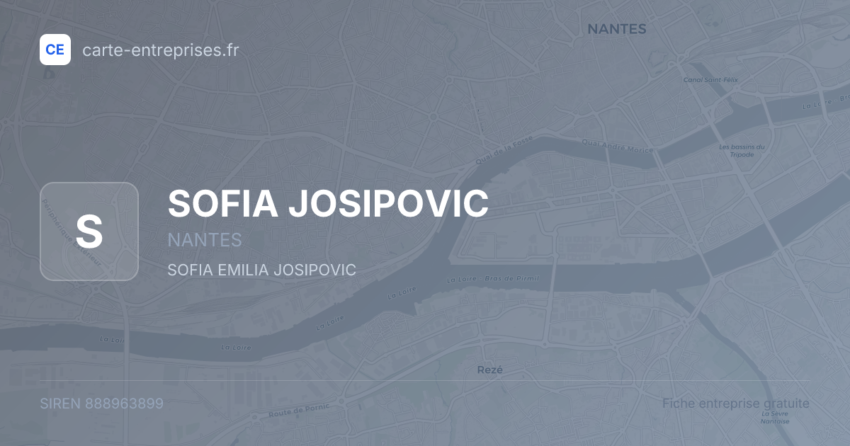 SOFIA JOSIPOVIC — 888963899 — fiche entreprise
