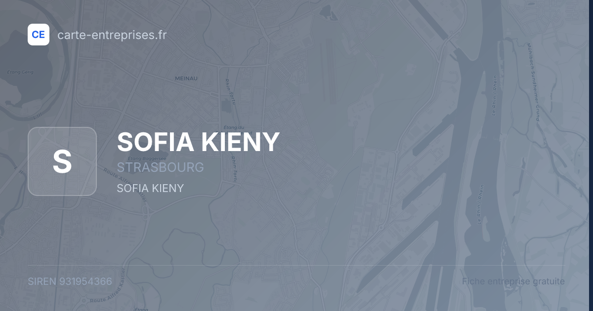SOFIA KIENY — 931954366 — fiche entreprise