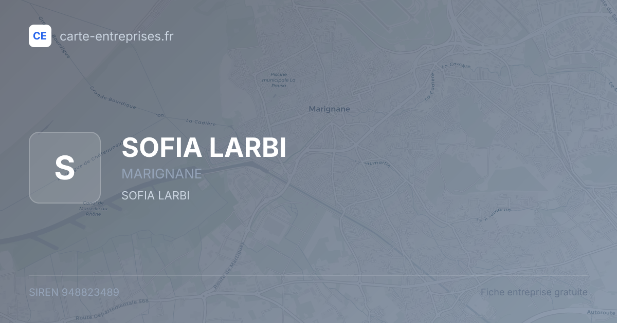 SOFIA LARBI — 948823489 — fiche entreprise