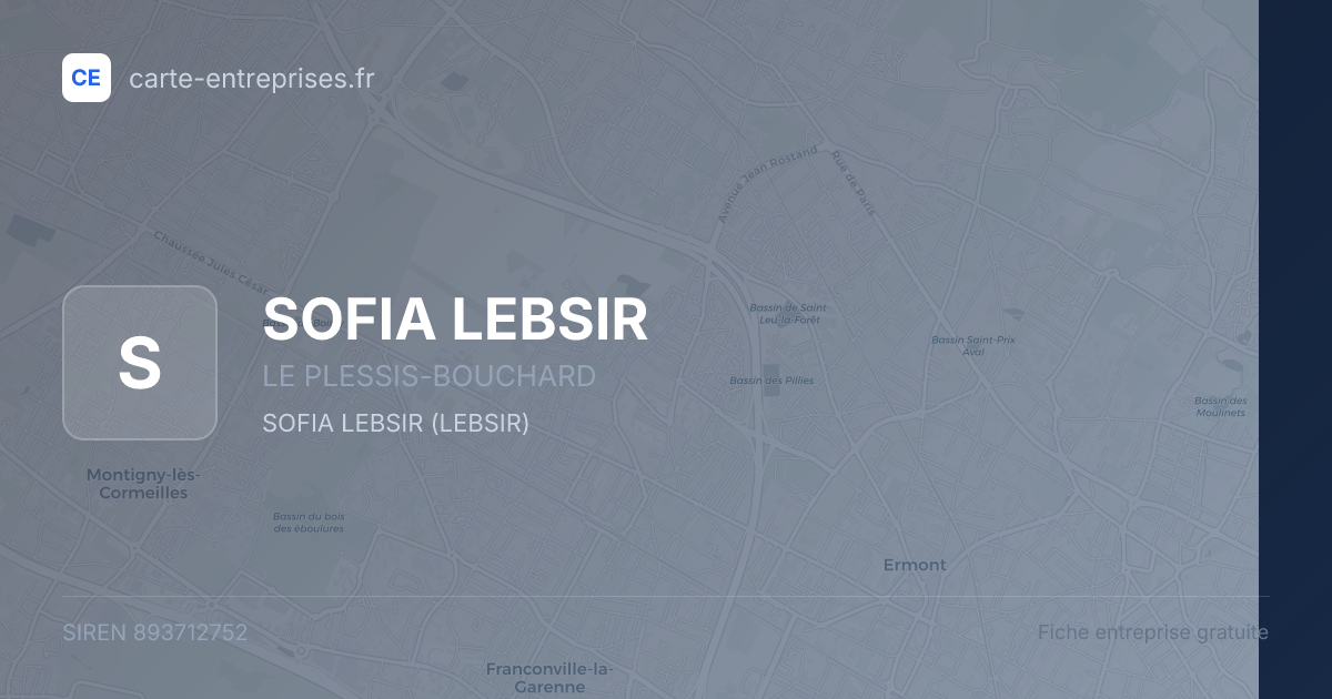 SOFIA LEBSIR — 893712752 — fiche entreprise
