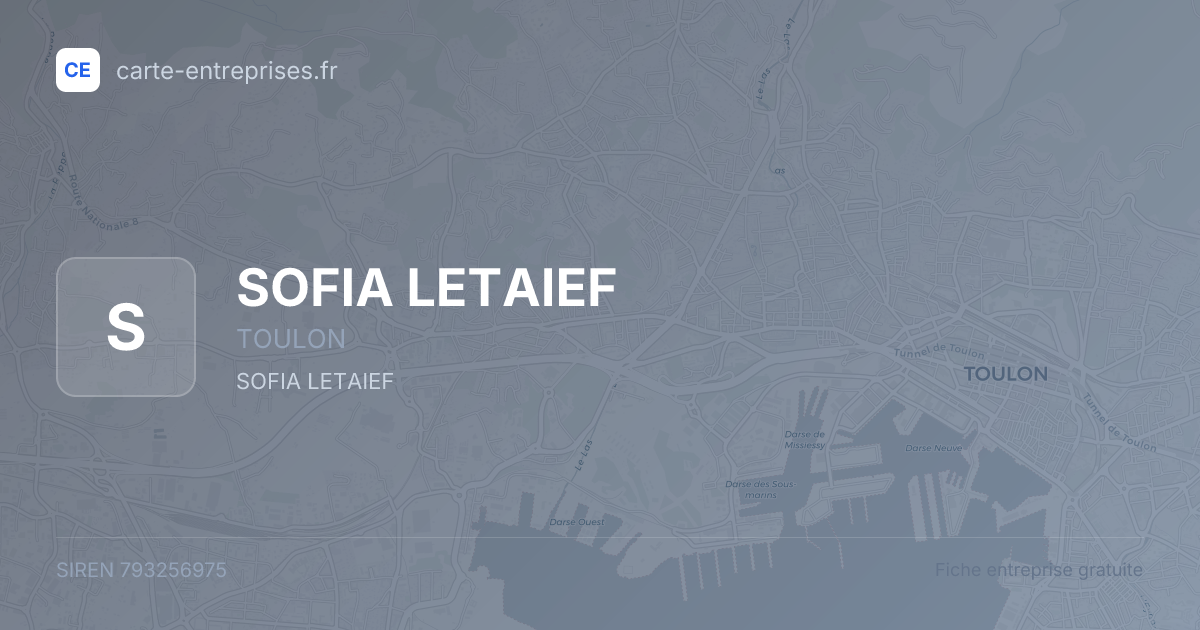 SOFIA LETAIEF — 793256975 — fiche entreprise