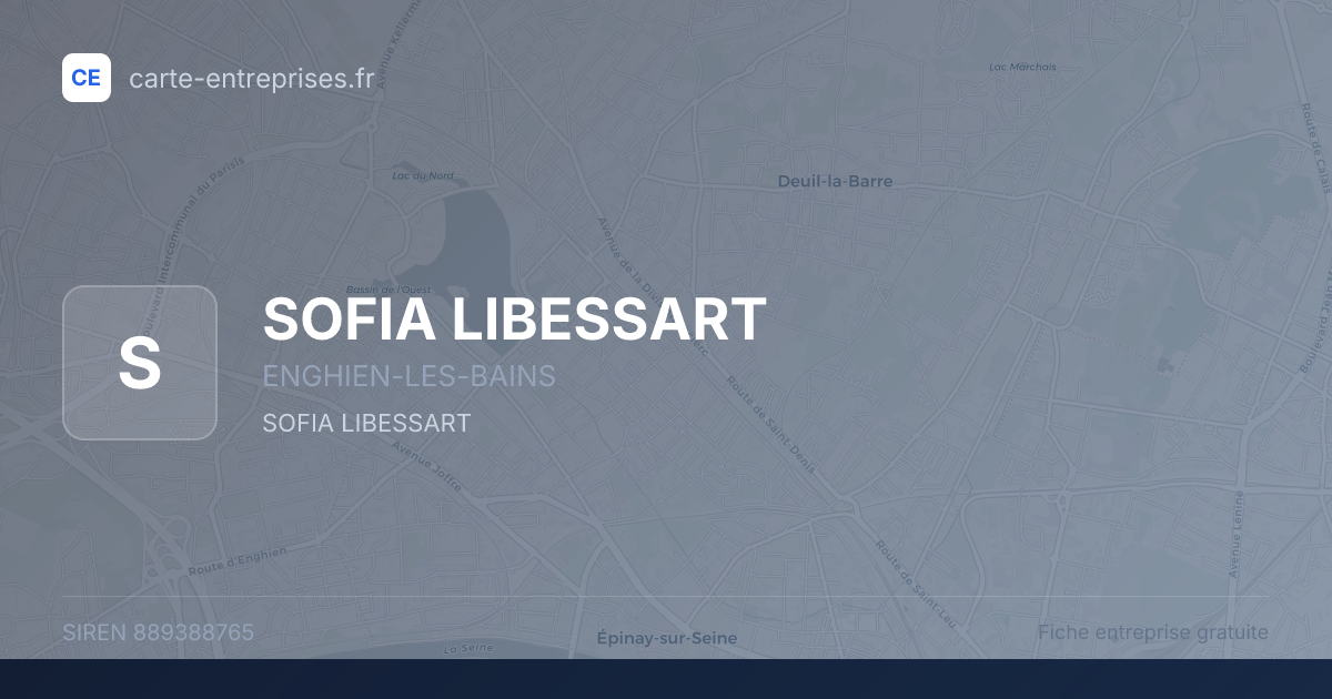 SOFIA LIBESSART — 889388765 — fiche entreprise