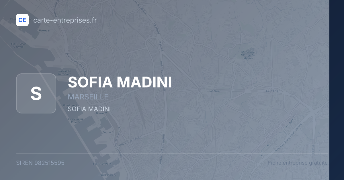 SOFIA MADINI — 982515595 — fiche entreprise