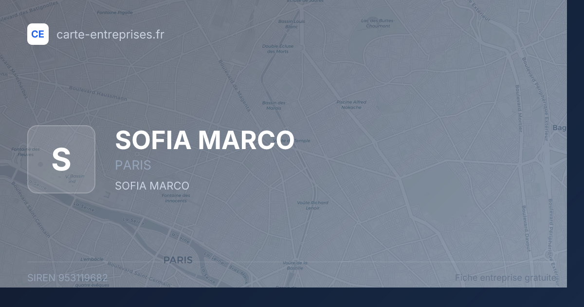 SOFIA MARCO — 953119682 — fiche entreprise