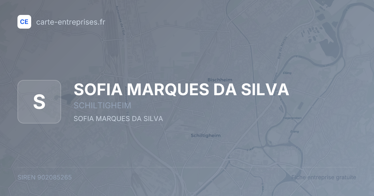 SOFIA MARQUES DA SILVA — 902085265 — fiche entreprise