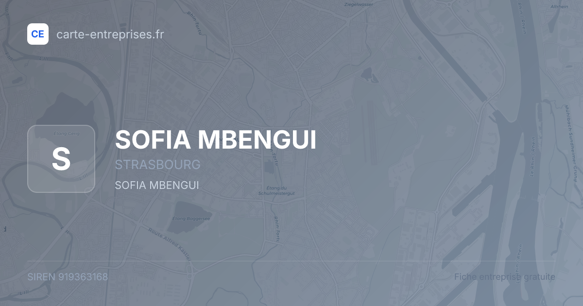 SOFIA MBENGUI — 919363168 — fiche entreprise