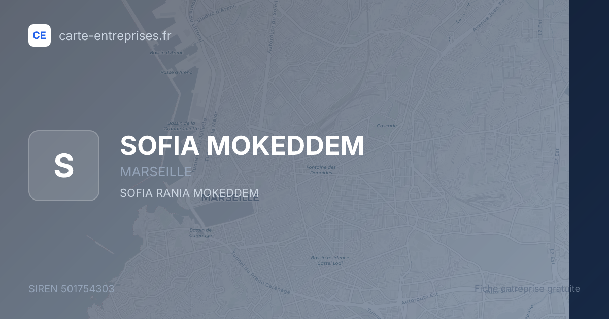 SOFIA MOKEDDEM — 501754303 — fiche entreprise