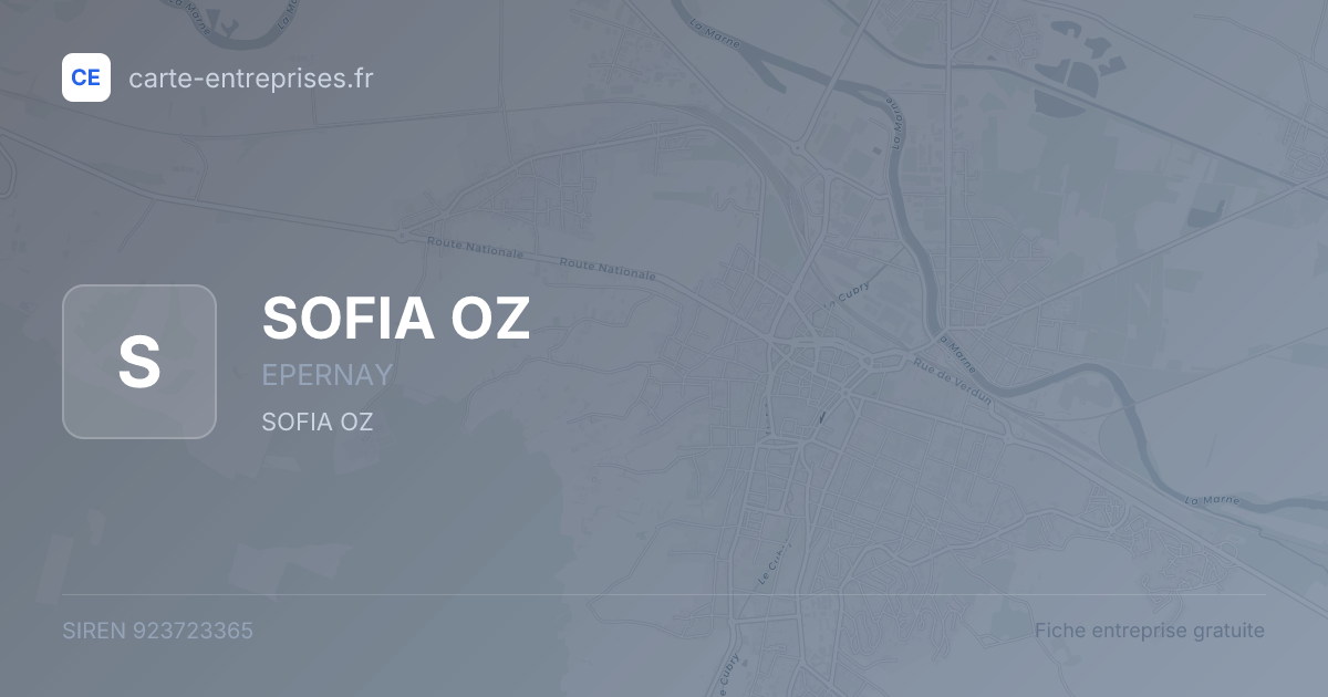 SOFIA OZ — 923723365 — fiche entreprise