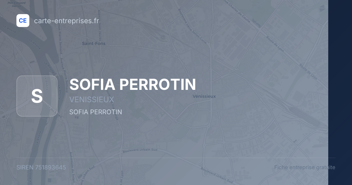 SOFIA PERROTIN — 751893645 — fiche entreprise
