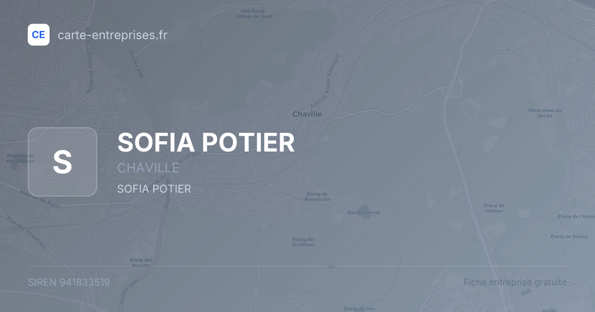 SOFIA POTIER — 941833519 — fiche entreprise