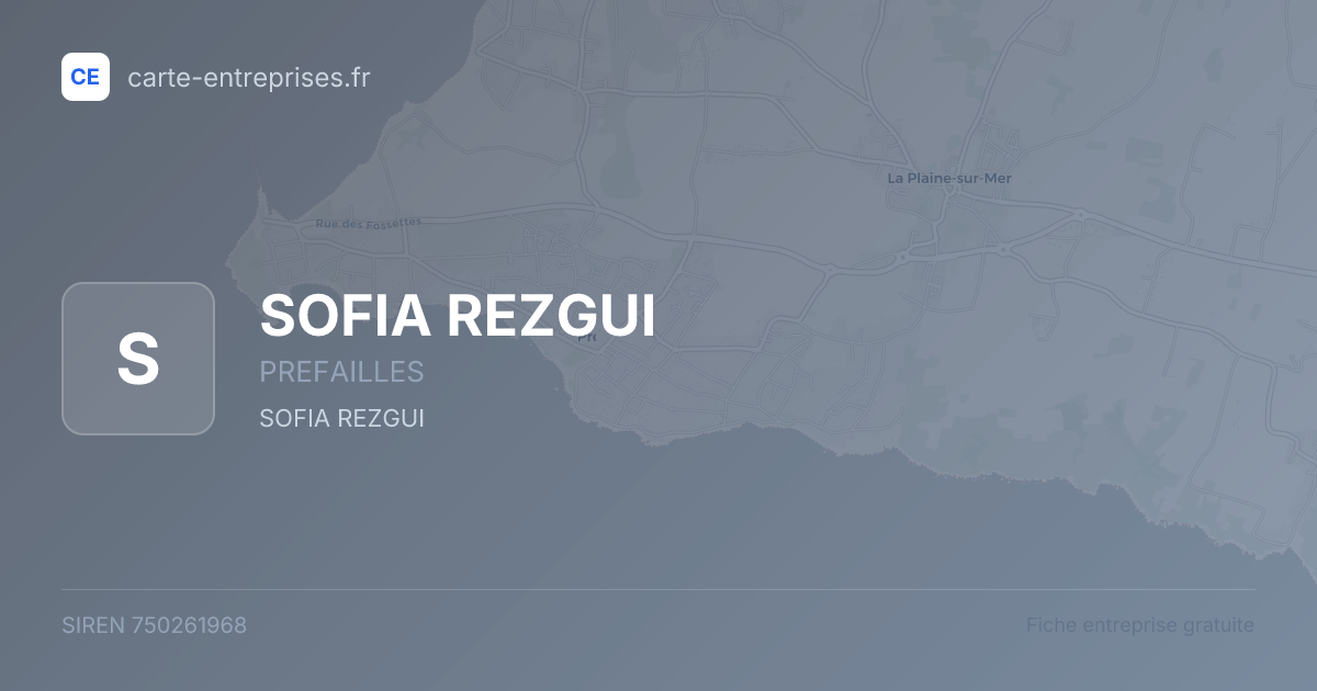 SOFIA REZGUI — 750261968 — fiche entreprise