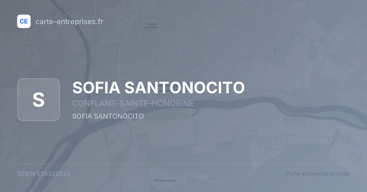 SOFIA SANTONOCITO — 539322024 — fiche entreprise