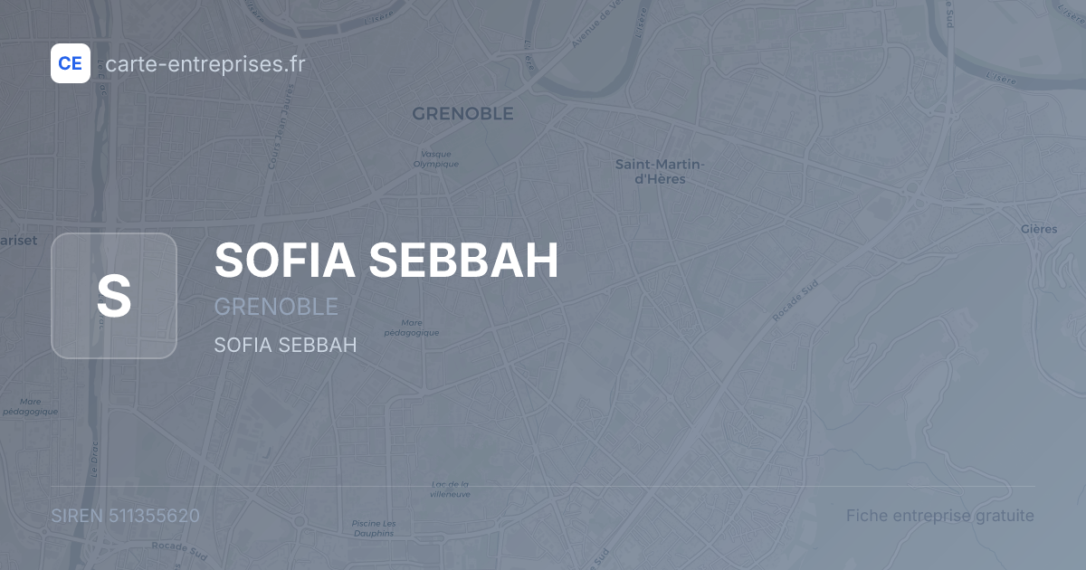 SOFIA SEBBAH — 511355620 — fiche entreprise