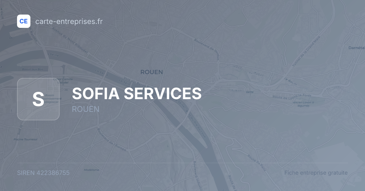 SOFIA SERVICES — 422386755 — fiche entreprise
