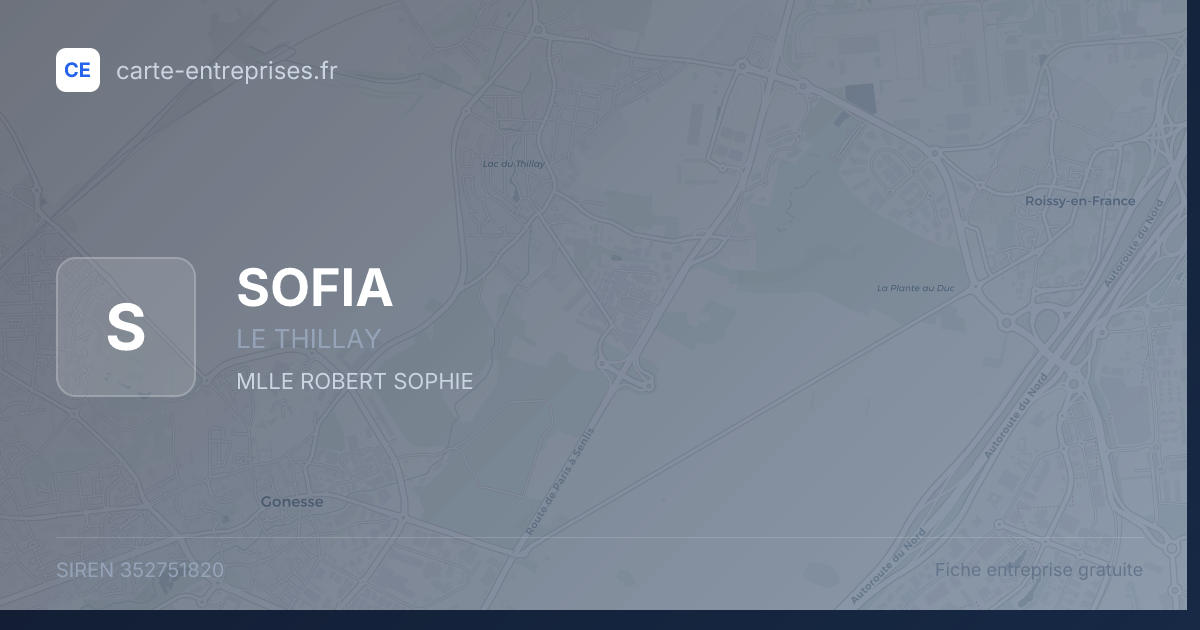 SOFIA — 352751820 — fiche entreprise