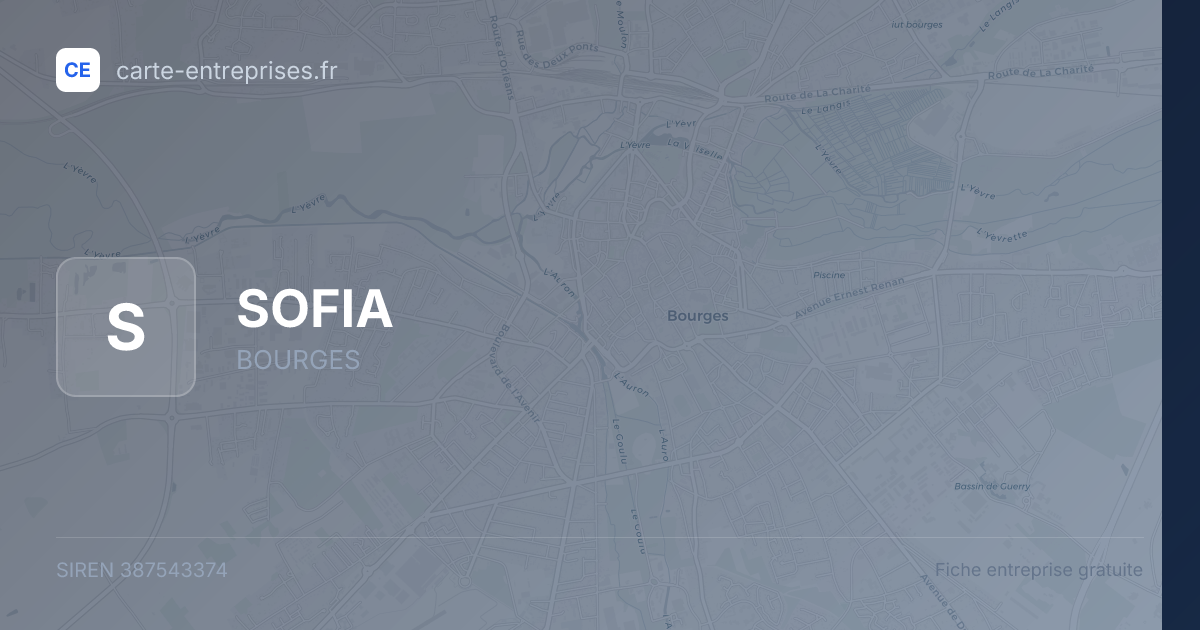 SOFIA — 387543374 — fiche entreprise