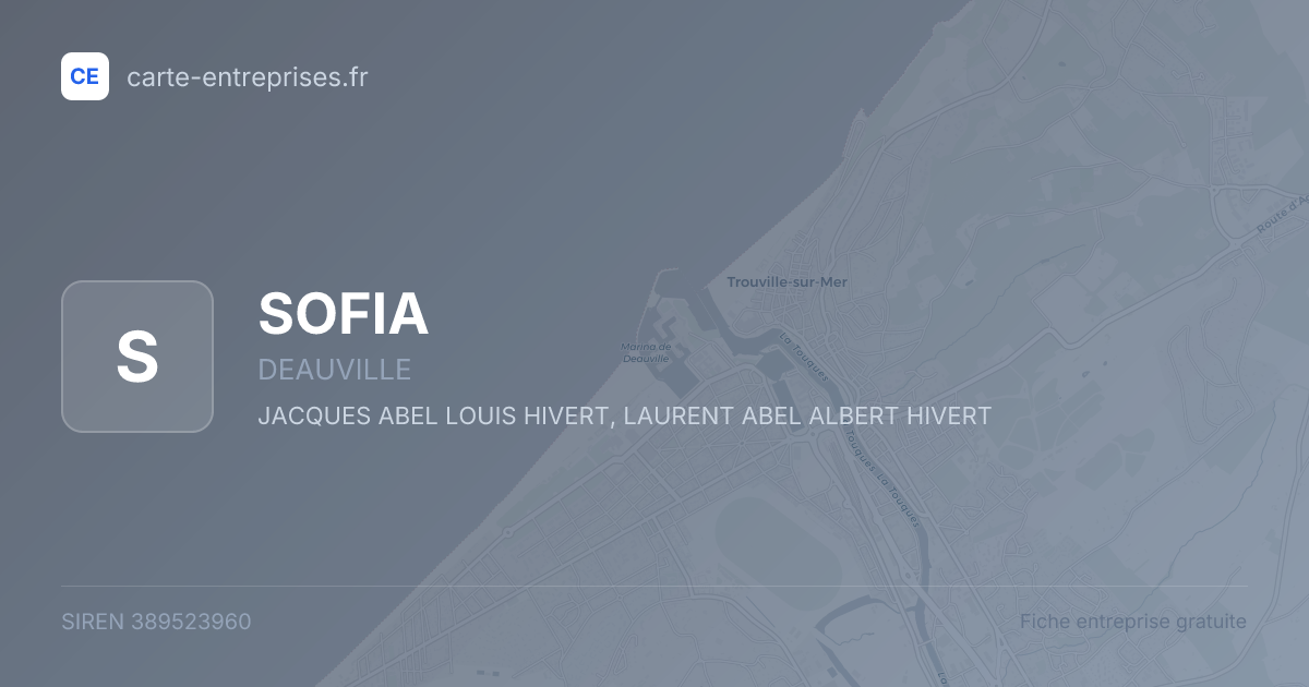 SOFIA — 389523960 — fiche entreprise