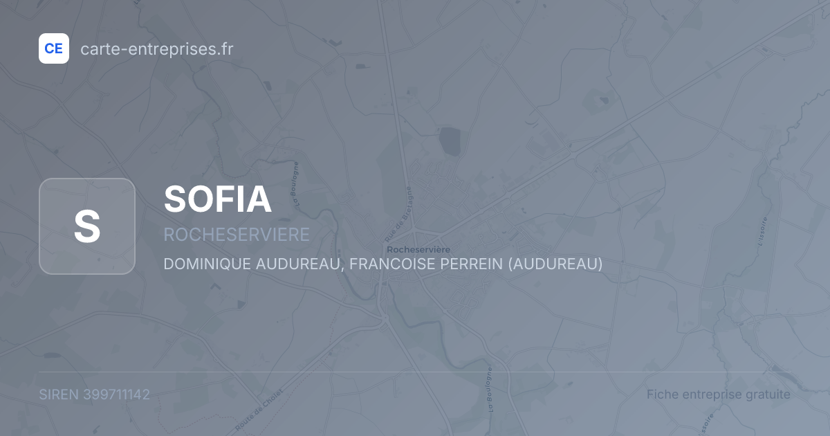SOFIA — 399711142 — fiche entreprise