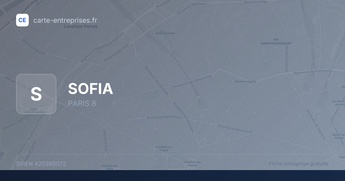 SOFIA — 420385072 — fiche entreprise