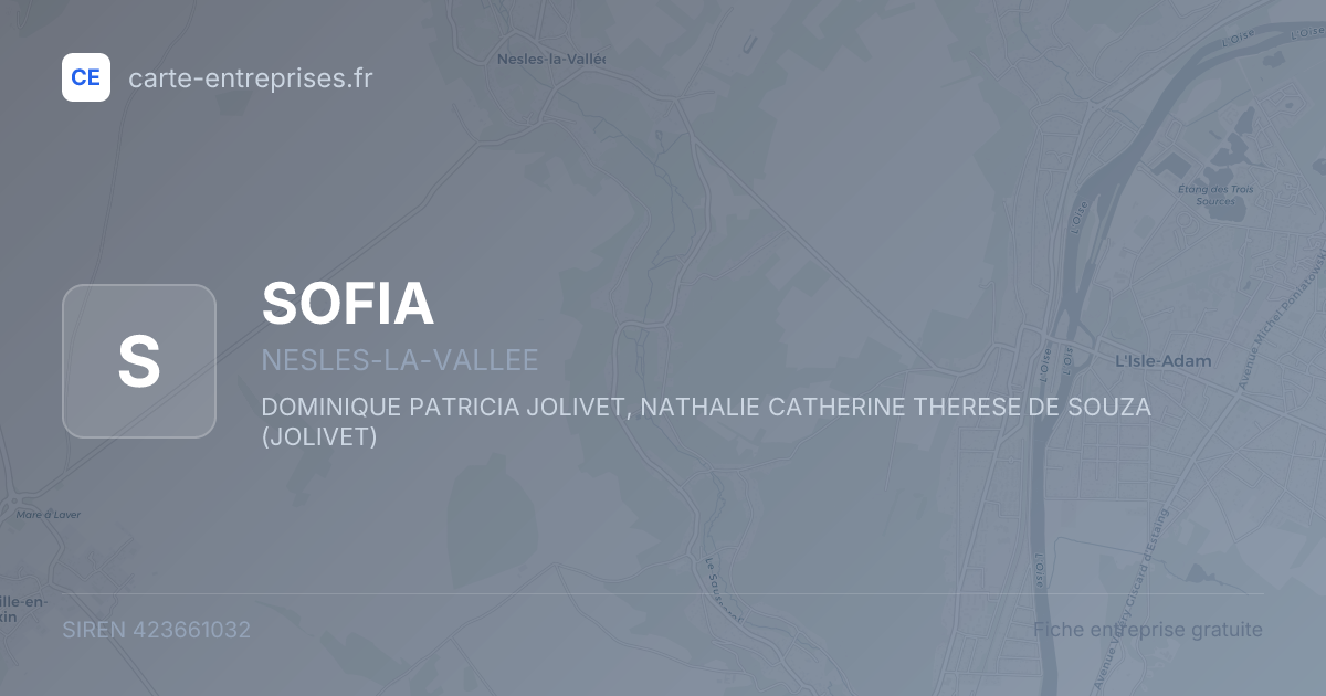 SOFIA — 423661032 — fiche entreprise