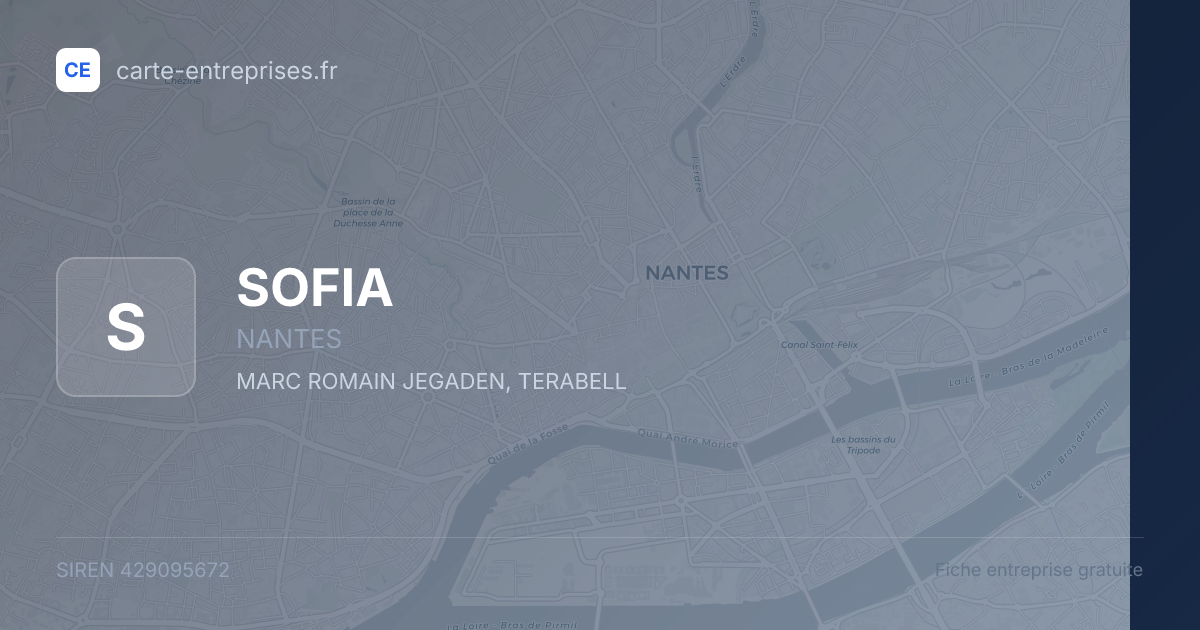SOFIA — 429095672 — fiche entreprise