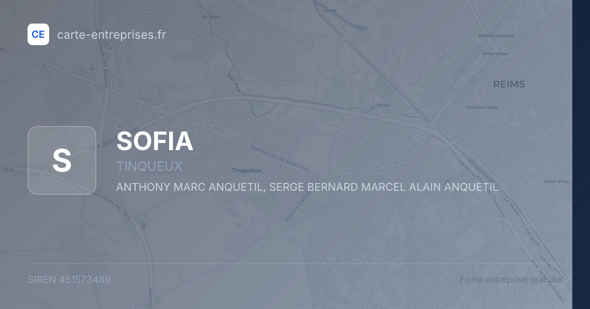 SOFIA — 451573489 — fiche entreprise