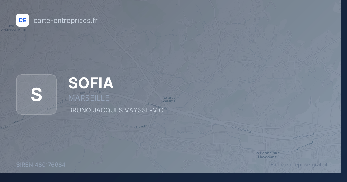 SOFIA — 480176684 — fiche entreprise
