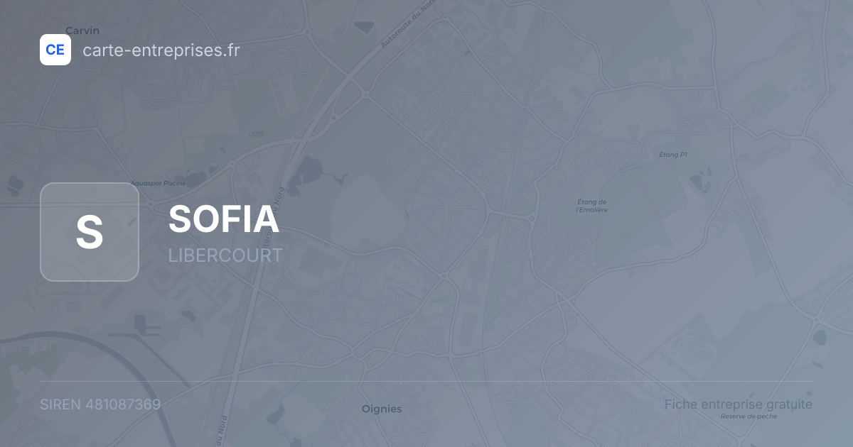 SOFIA — 481087369 — fiche entreprise
