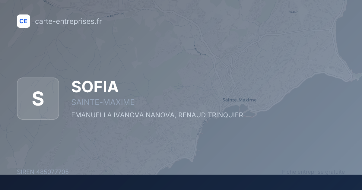 SOFIA — 485077705 — fiche entreprise