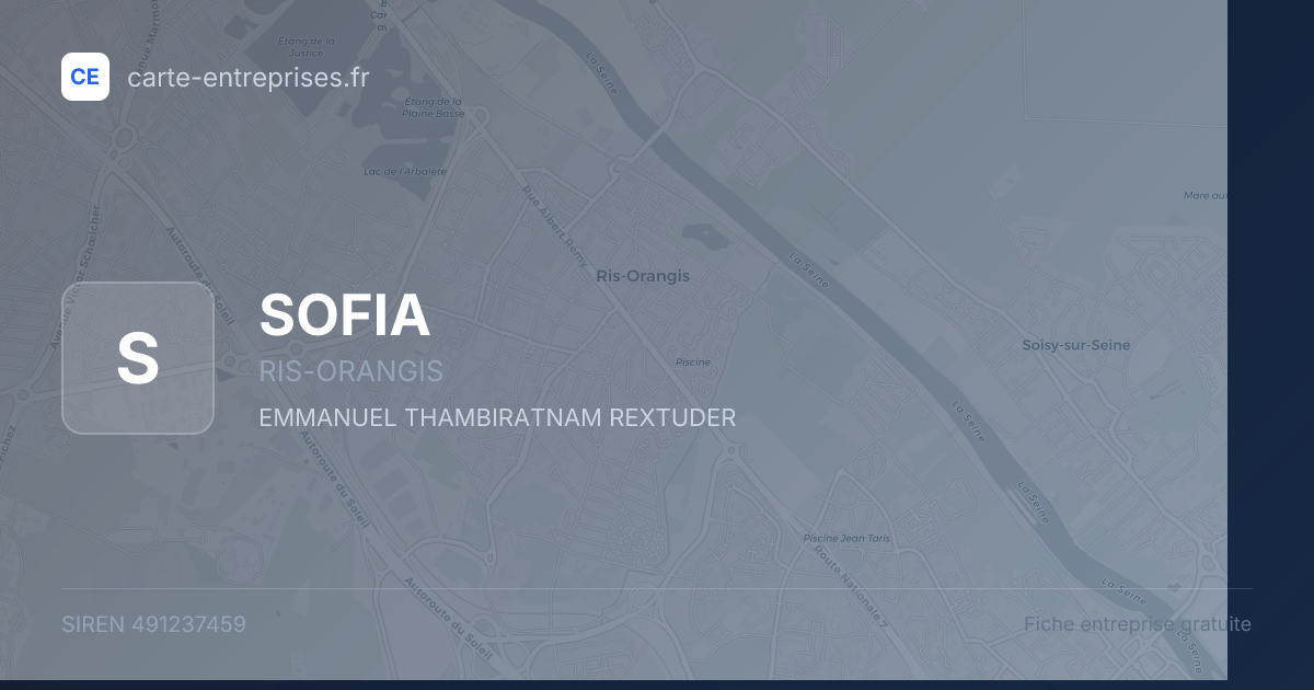 SOFIA — 491237459 — fiche entreprise