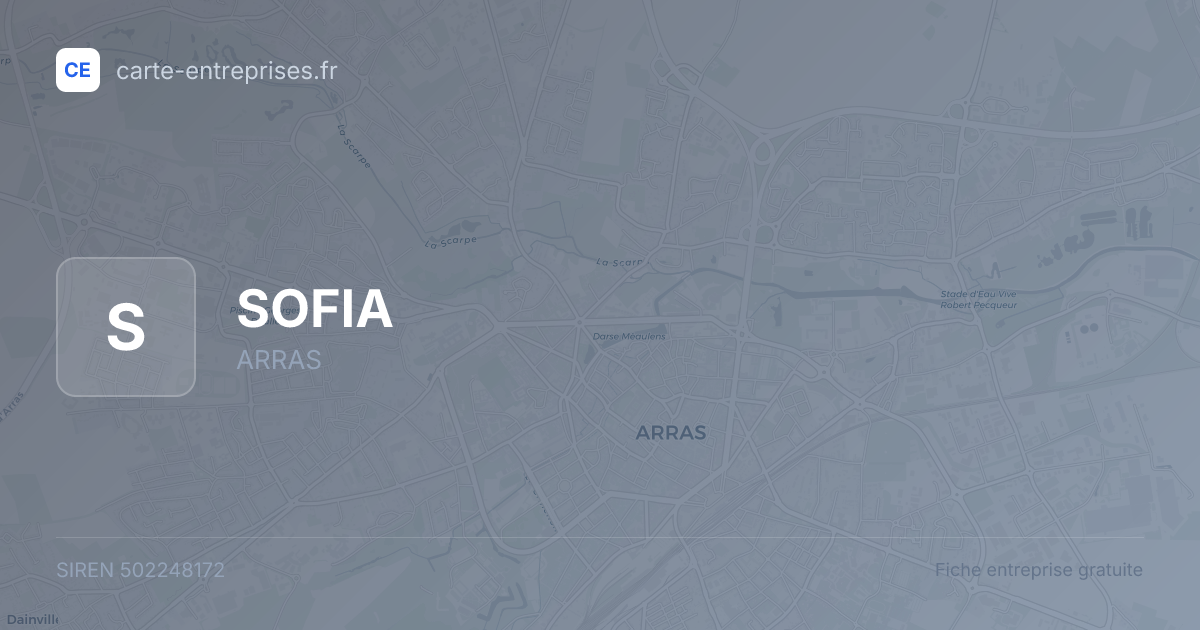 SOFIA — 502248172 — fiche entreprise