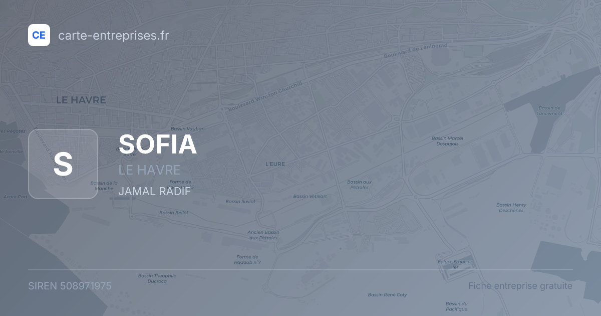 SOFIA — 508971975 — fiche entreprise