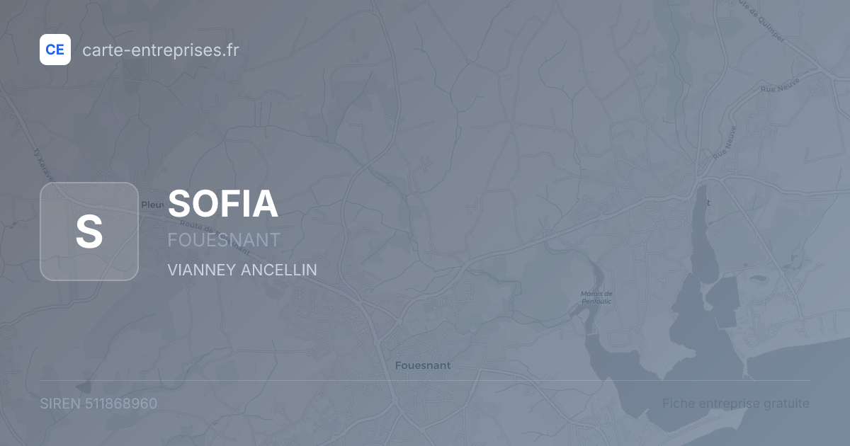 SOFIA — 511868960 — fiche entreprise