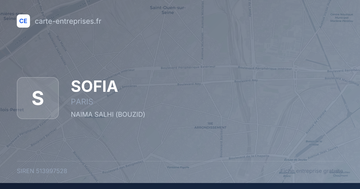 SOFIA — 513997528 — fiche entreprise