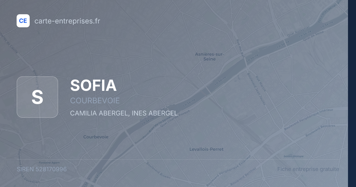 SOFIA — 528170996 — fiche entreprise