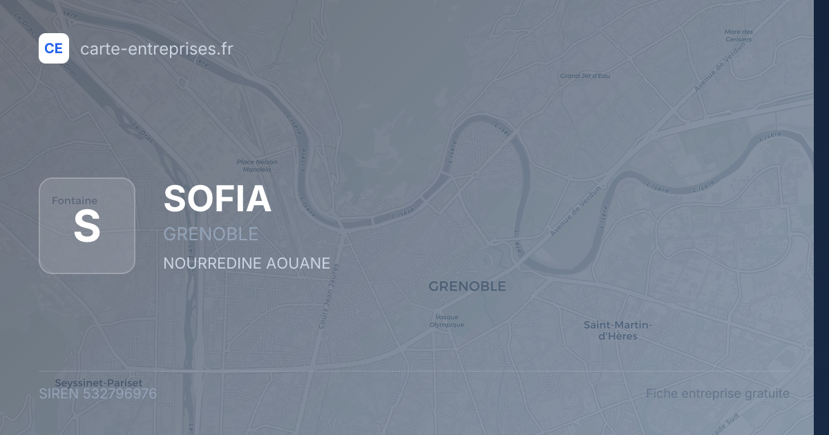 SOFIA — 532796976 — fiche entreprise