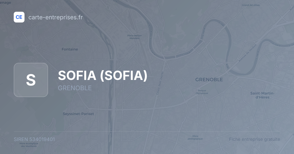 SOFIA — 534019401 — fiche entreprise