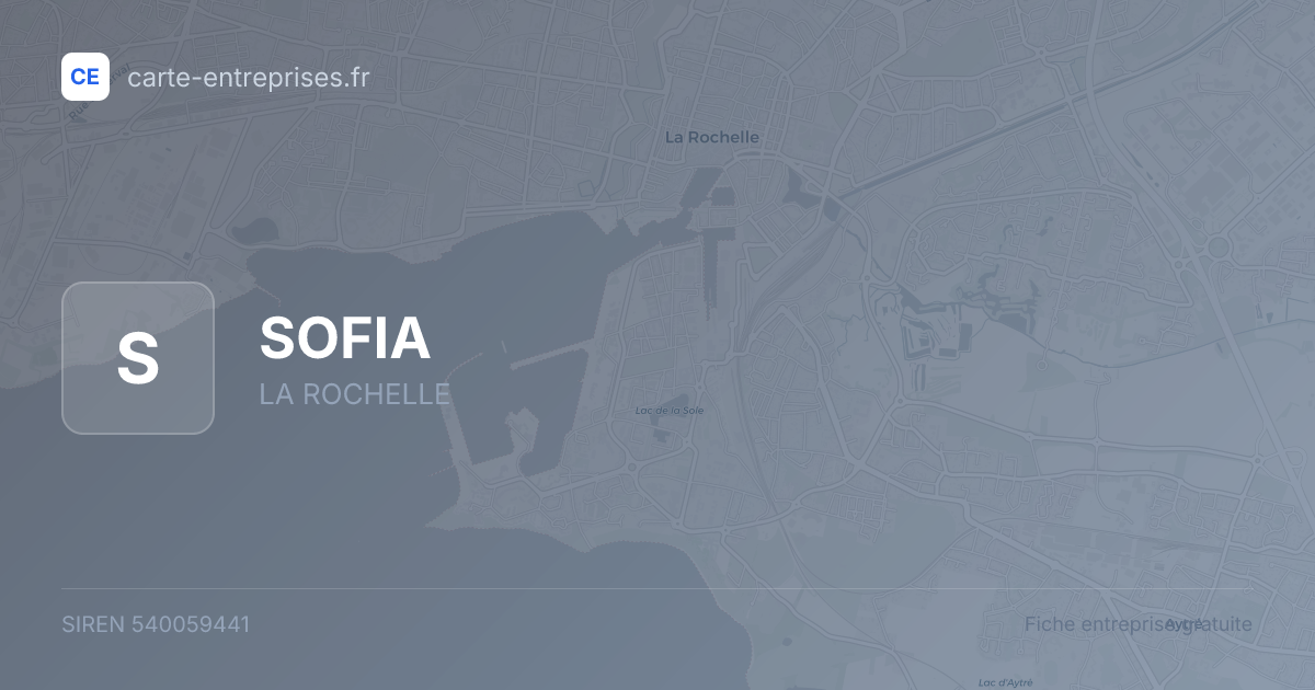 SOFIA — 540059441 — fiche entreprise