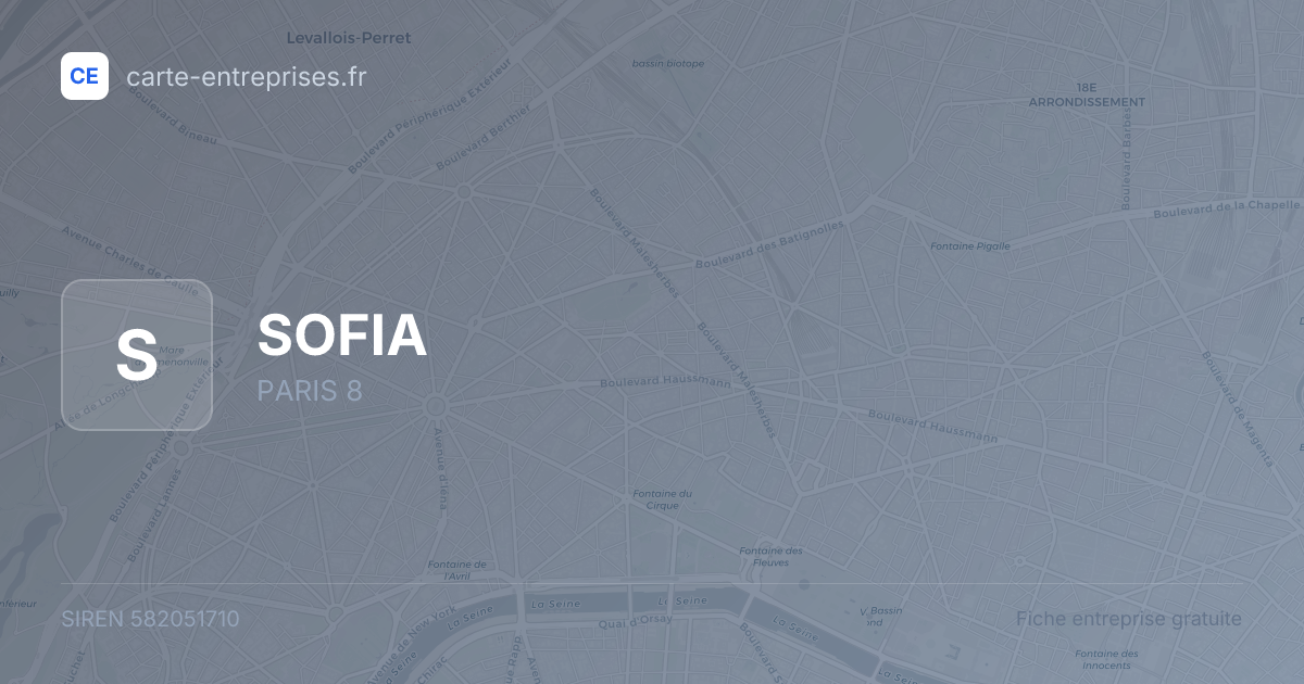 SOFIA — 582051710 — fiche entreprise