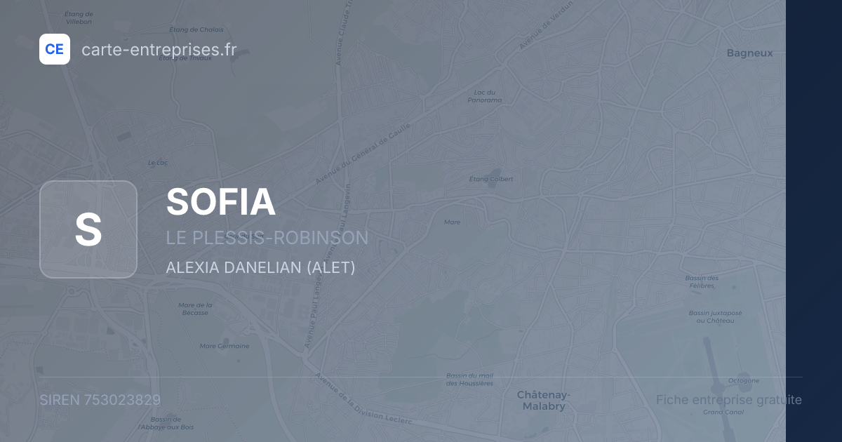 SOFIA — 753023829 — fiche entreprise