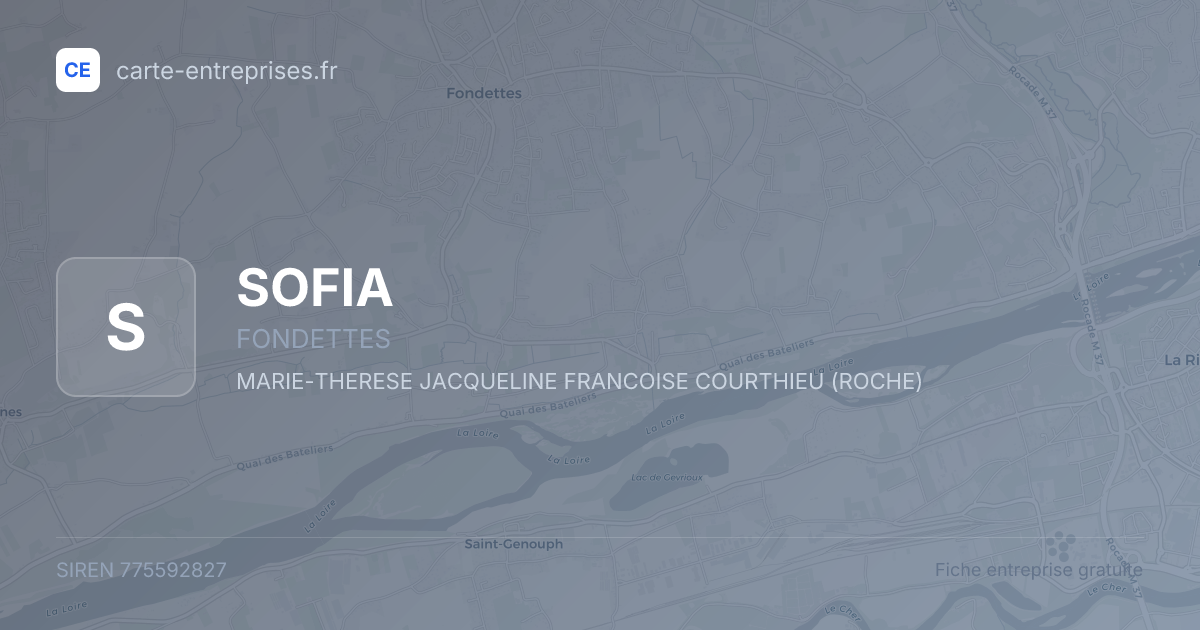 SOFIA — 775592827 — fiche entreprise