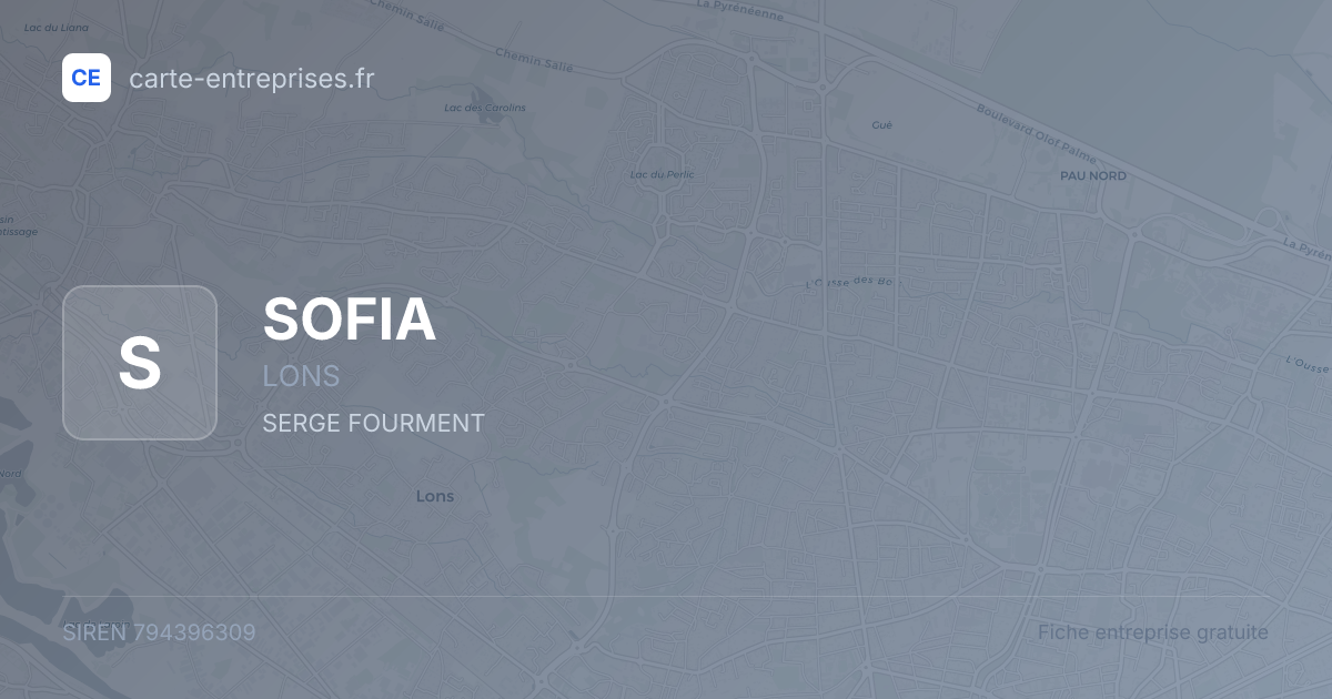 SOFIA — 794396309 — fiche entreprise