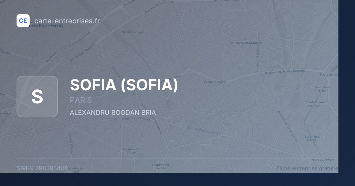 SOFIA — 798295408 — fiche entreprise