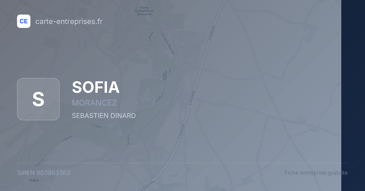SOFIA — 803963362 — fiche entreprise