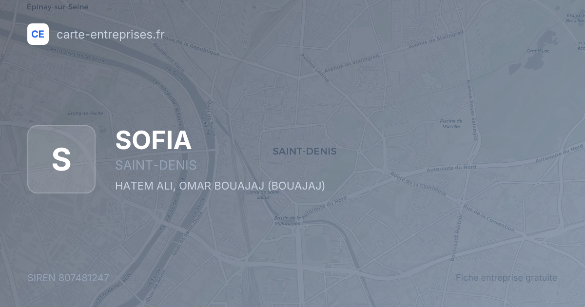 SOFIA — 807481247 — fiche entreprise