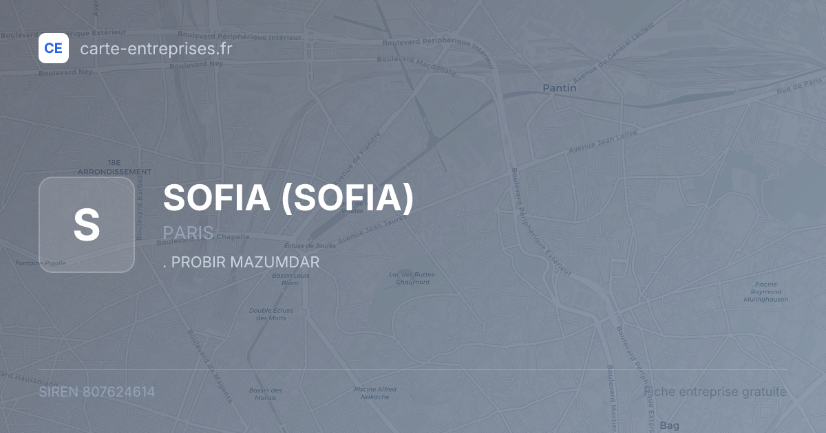 SOFIA — 807624614 — fiche entreprise