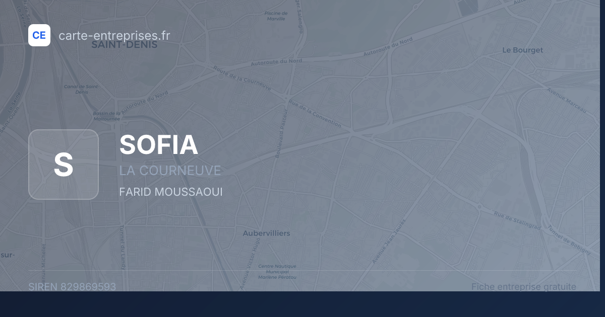 SOFIA — 829869593 — fiche entreprise