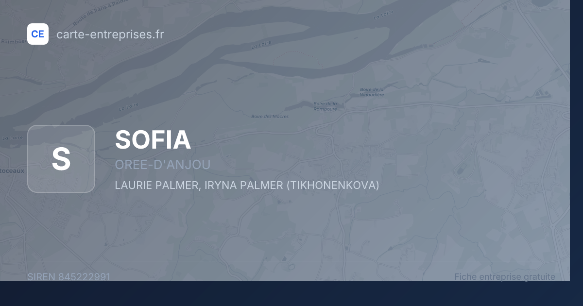 SOFIA — 845222991 — fiche entreprise